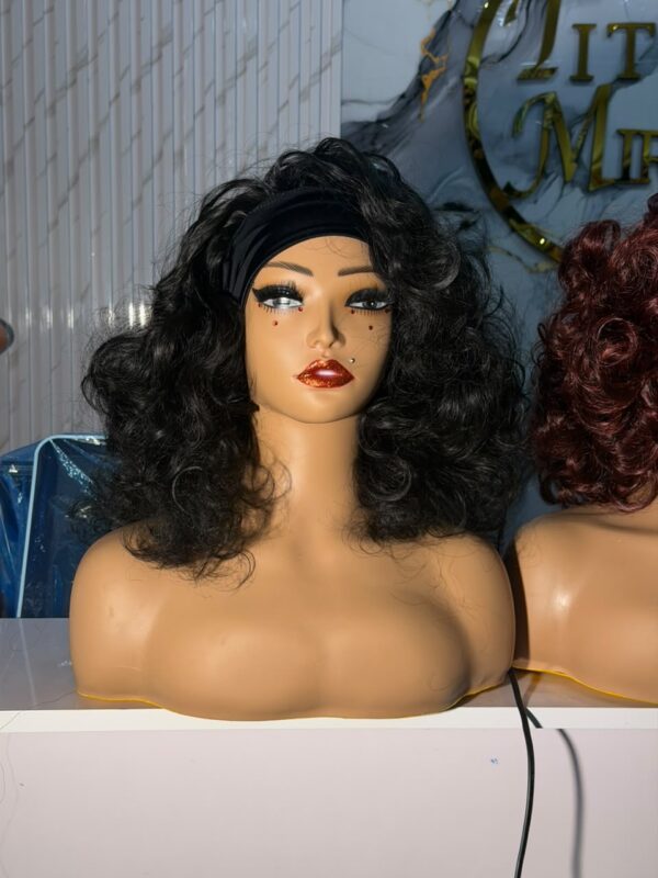 Band Bouncy Wig - Black